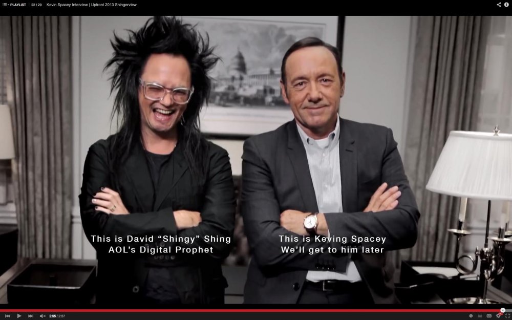 Shingy and Kevin Spacey still from Shingerview #1 video