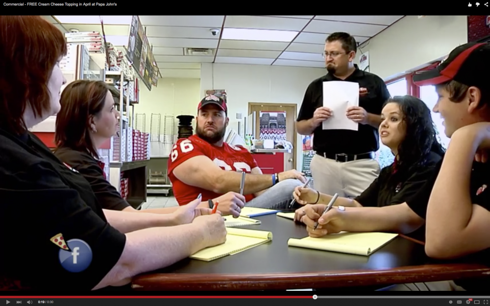 Papa John's video still
