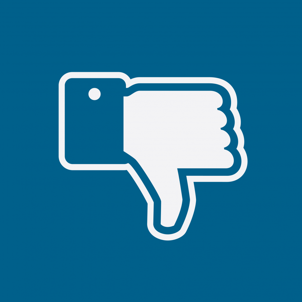 Facebook thumbsdown icon