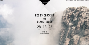#OptOutside REI Black Friday Campaign