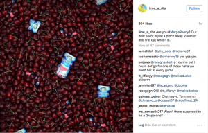 Instagram picture of cherries